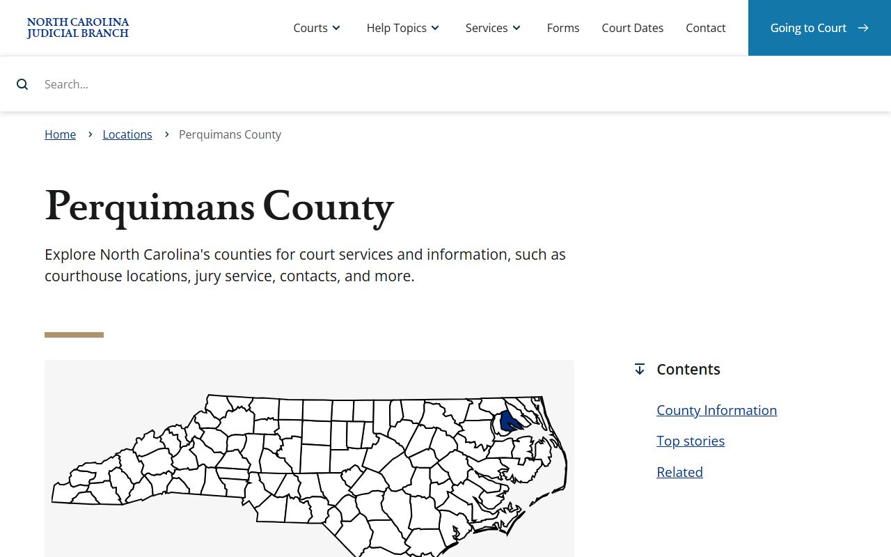 Perquimans County court records after jail arrest Judicial Branch page